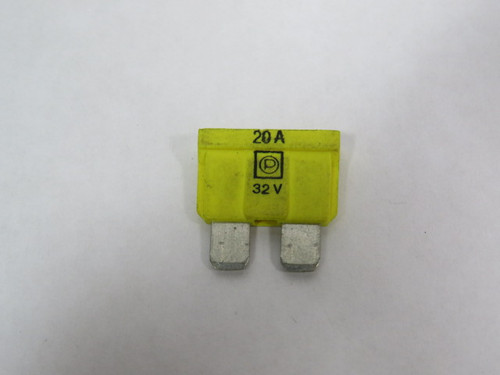Littelfuse 164.6185.5202 Yellow Automotive Fuse 20A 32V USED