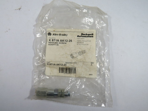 Allen-Bradley X871A-AK12-25 Banking Screw Adapter for 872C-DX34-D4 ! NWB !