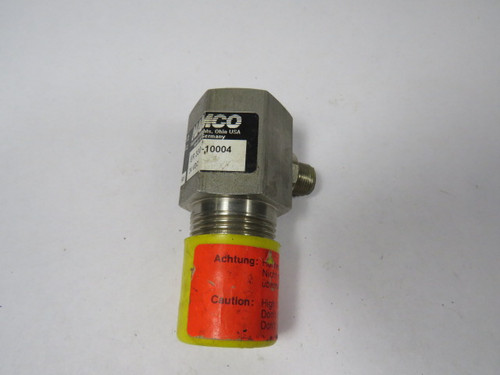 Namco ER330-10004 Flow Sensor 24VDC 0.5-300mA 3/4" 4 Pin Connector USED