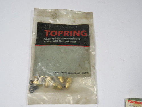 Topring 40.115 Straight Threaded Connector 5/32-10/32" 10 Pack ! NWB !