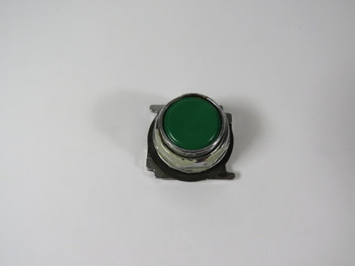 Cutler-Hammer 10250T103 Green Flush Push Button Operator Only USED