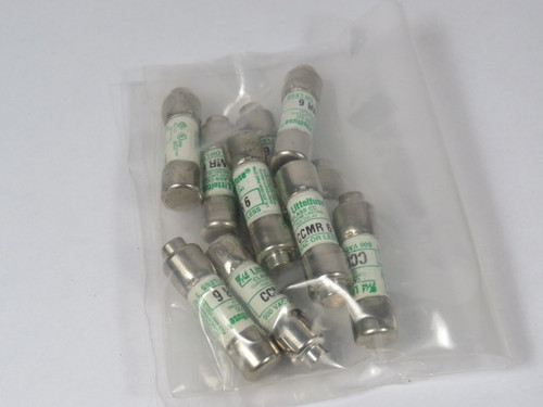 Littelfuse CCMR-6 Current Limiting Time Delay Fuse 6A 600V Lot of 10 USED