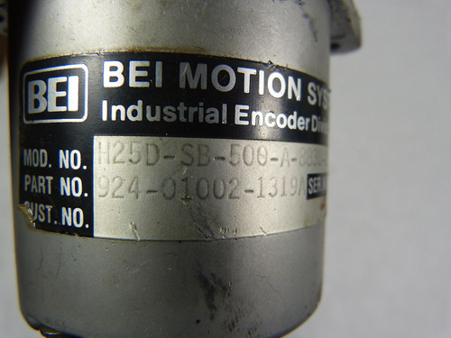 BEI H25D-SB-500-A-8830-LED-EM16 Industrial Encoder USED