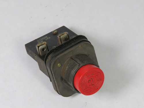 Allen-Bradley 800T-B6D2 Push Button 1NC Red Extended Head USED