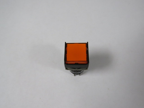 IDEC AL6Q-M14-A Amber Illuminated Push Button 24V USED