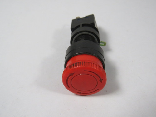 IDEC HA1E-V2S2R Red Stop Switch 250AC AC-15 1.5A USED