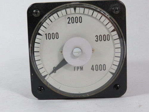 Yokogawa 103111FAZZ DC Panel Meter 1MA Range 0-4000 FPM USED