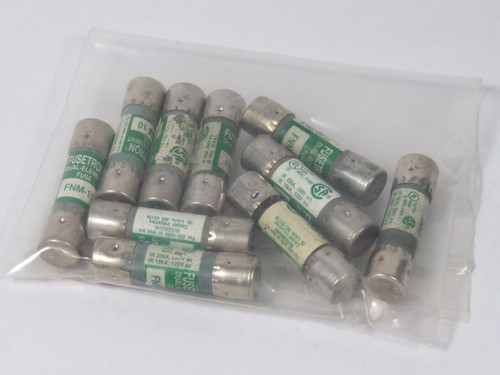 Fusetron FNM-10 Dual Element Fuse 10A 250V Lot of 10 USED