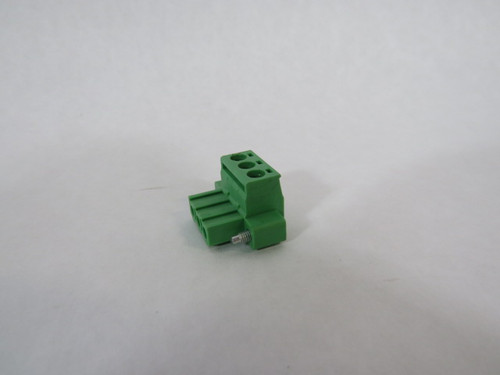 Phoenix Contact 1757022 Green Circuit Board Connector 3Pos USED