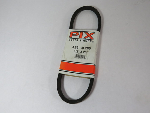 Pix A26 4L280 Hy-T V-Belt 28" Long 1/2" Wide 5/16" Thick ! NEW !