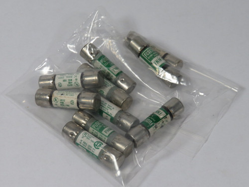 Fusetron FNM-6-1/4 Dual Element Fuse 6-1/4A 250V Lot of 10 USED