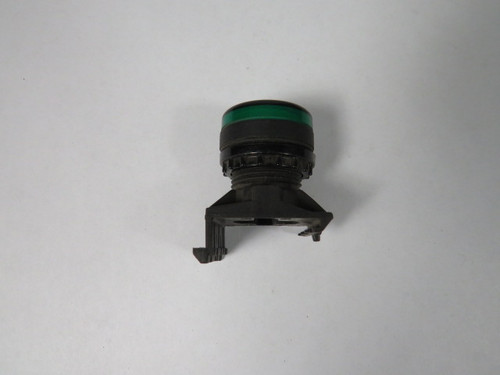 Eaton A22-RLF-GN Green Indicating Light w/ Mounting Latch USED