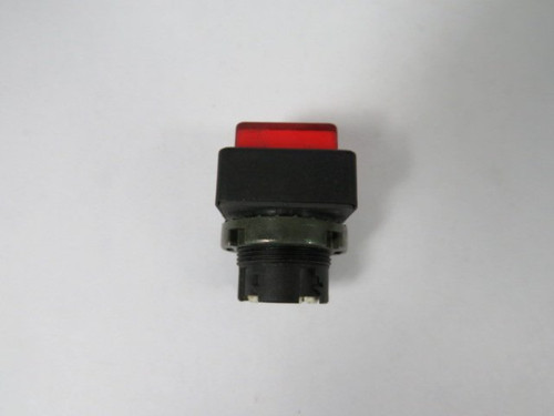General Electric P9SPLRSD Red Push Button "RUN" No Mounting Latch USED