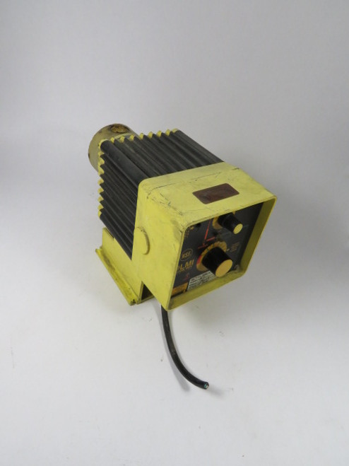 LMI Milton Roy B731 Electromagnetic Dosing Pump 120V 50/60Hz 1.5A 4.5GPM USED
