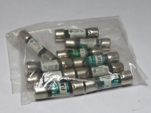 Littelfuse FLM-15 Time Delay Fuse 15A 250V Lot of 10 USED