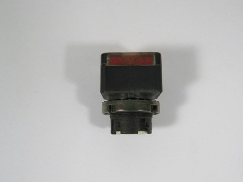 General Electric P9SPLRGD Red Push Button "F4" No Mounting Latch USED