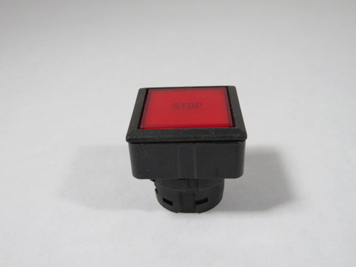 IDEC LW7L-M1-R Red Square Push Button Operator "STOP" USED
