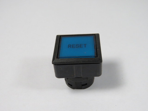 IDEC LW7L-M1-S Blue Square Push Button Operator "RESET" USED