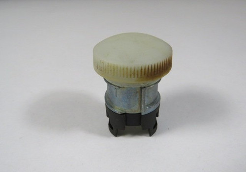 Siemens 3SB3501-6BA60 White Indicator Light Operator w/ Concentric RingsUSED