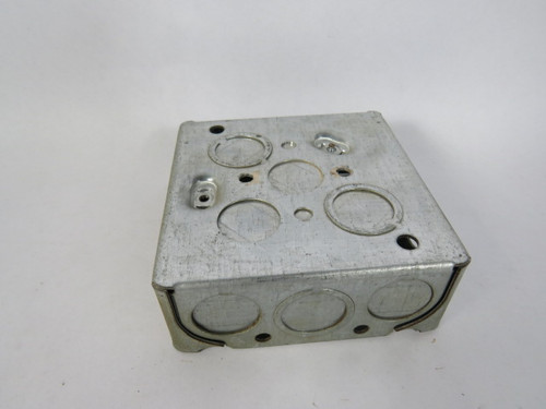 Iberville BC52151-K Square Junction Box 21"cu in 4"L/WX1-1/2"D USED