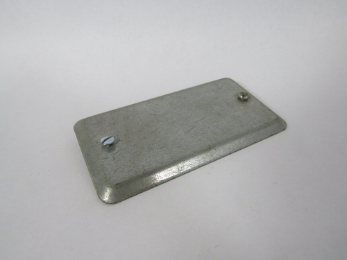 Hubbell 20-C-4 Blank Cover for Utility Box 4"LX2-1/8"W USED