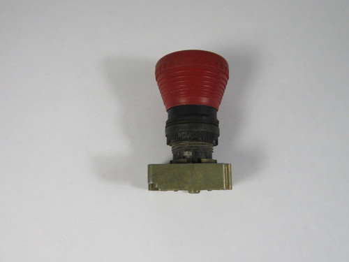 Allen-Bradley 800EP-MTS44 Twist-to-Release Red Mushroom Push Button USED