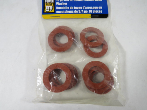 Power-Fist 8533663 10-Pc 3/4" Rubber Garden Hose Washer ! NEW !