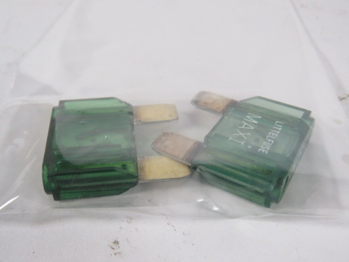 Littelfuse 0299030 Maxi 32V Green Blade Fuse 30A 2 Blade Lot of 2 USED