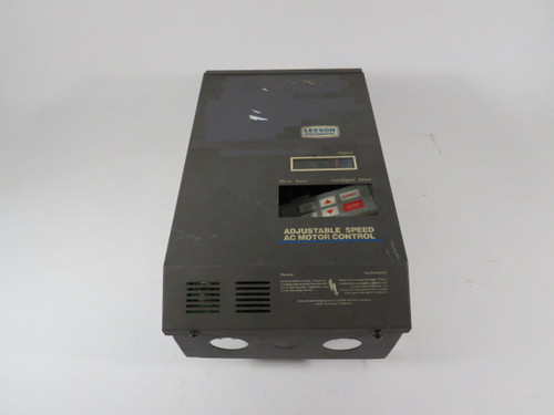 Leeson 174559 Inverter AC Drive *Missing Display* 15HP 0-460/575V 17A ! AS IS !