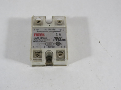 Fotek SSR-50 DA Solid State Module 24-380VAC 3-32VDC USED