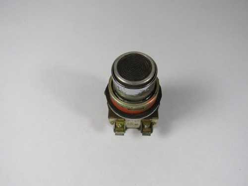 Square D 9001-TR6 Black Full Shroud Push Button 1NO/1NC USED