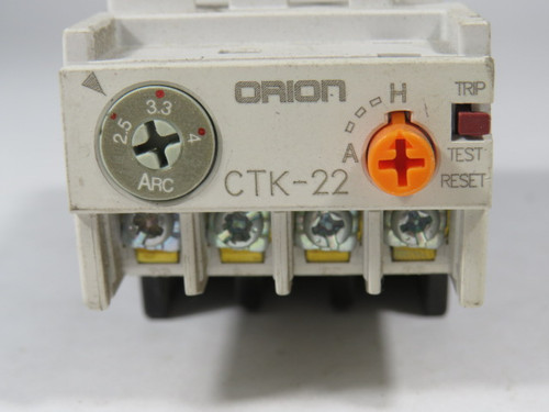 Cerus Orion CTK-22/3-4A Thermal Overload Relay 2.5-4A Range USED