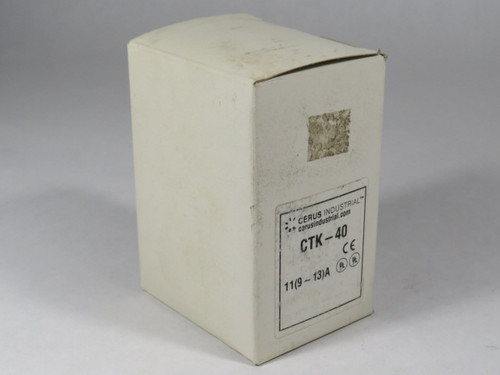 Cerus Orion CTK-40-11 Thermal Overload Relay 9-13A Range NEW