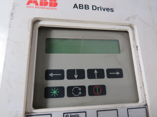 ABB ACS501-015-6X00P2 AC Drive In. 575-600VAC 3Ph *Missing Screws* USED
