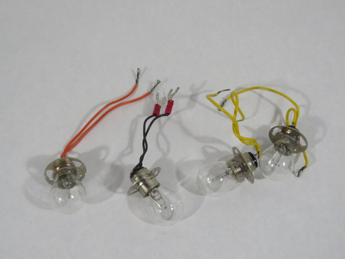 General Electric 1630 Miniature Bulb w/ Wiring 17.875W 6.5V Lot of 4 ! NOP !