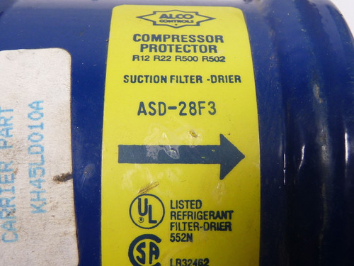 Alco ASD-28F3 Suction Line Filter Drier 3/8 USED