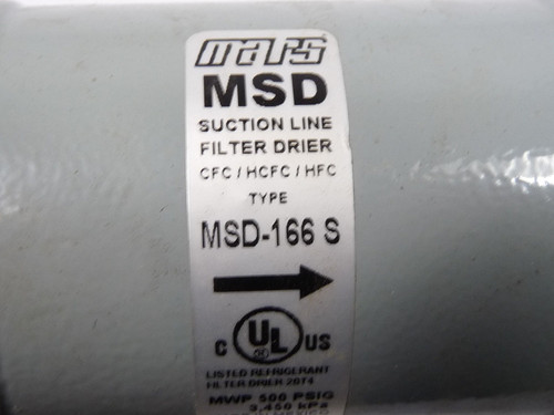 MSD MSD-166S Suction Filter Drier USED