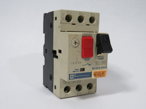 Telemecanique GV2-M07 Motor Starter 1.6-2.5A USED
