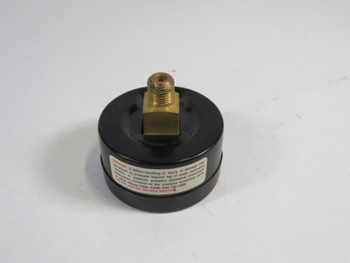 Winters PEM1407 Pressure Gauge 0-100psi 0-700kPa 1/4” NPT 2" Diameter USED