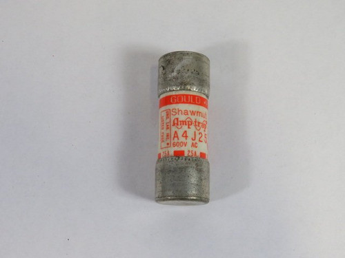 Gould Shawmut A4J25 Fuse 25A 600VAC USED