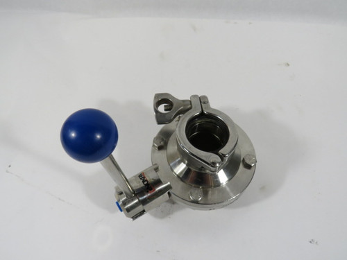 Inoxpa DN1-1/2" 316L 1064017 PN10 Sanitary Ball Valve 1-1/2" Orifice USED