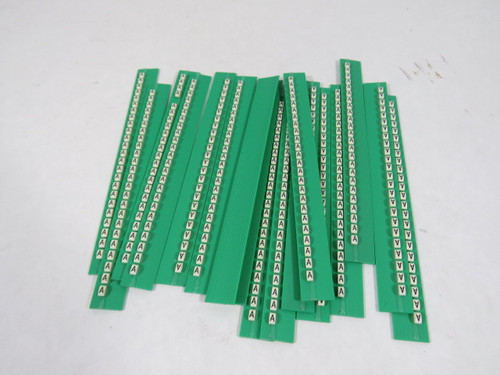Grafoplast 117MAABW Trasp Wire Marker “A” Approx 20/Strip Lot of 17  NOP