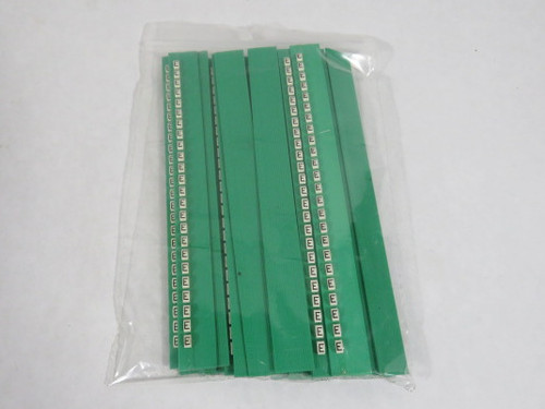 Grafoplast 117MEEBW Trasp Wire Marker “E” Approx 20/Strip Lot of 26  NOP