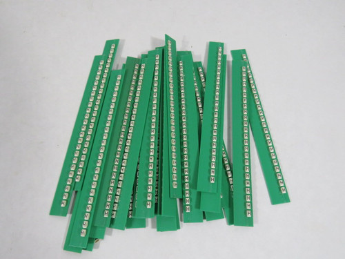 Grafoplast 117MHHBW Trasp Wire Marker "H" Approx 20/Strip Lot of 27  NOP