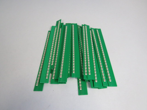 Grafoplast 117MSSBW Trasp Wire Marker "S" Approx 20/Strip Lot of 22  NOP