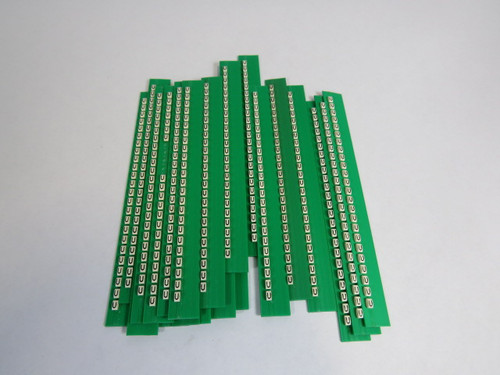 Grafoplast 117MUUBW Trasp Wire Marker "U" Approx 20/Strip Lot of 21  NOP