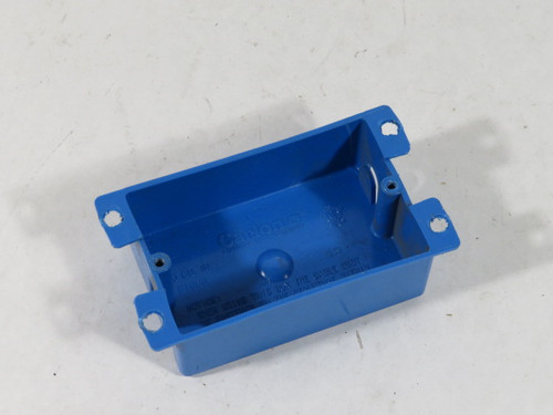 Carlon B108R 3 3/4" x 2 3/8" Outlet Box Blue USED