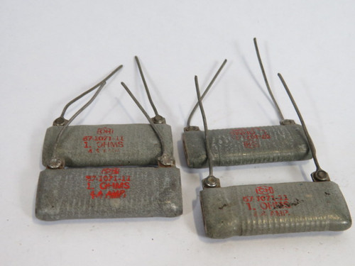 Cutler-Hammer 57-1071-11 Ceramic Capacitor 1 Ohms 4.4A Lot of 4 USED