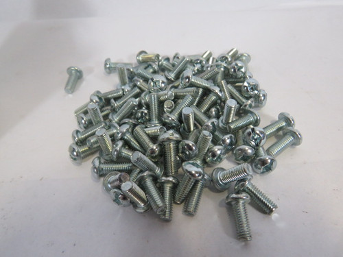 Midjet 10-32X1/2UNF Steel Zinc Machine Combination Screw Lot of 87 ! NEW !