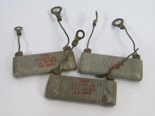 Cutler-Hammer 57-1071-13 Ceramic Capacitor 1.6 Ohms 3.6A Lot of 3 USED